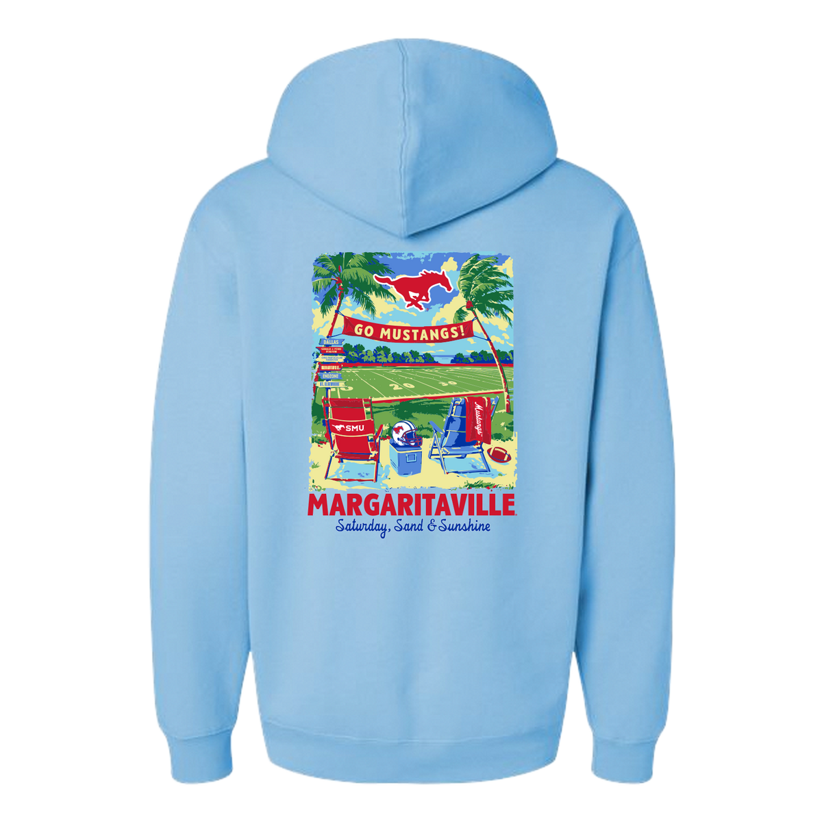 Margaritaville x SMU Mustangs Collab Tailgate Hoodie