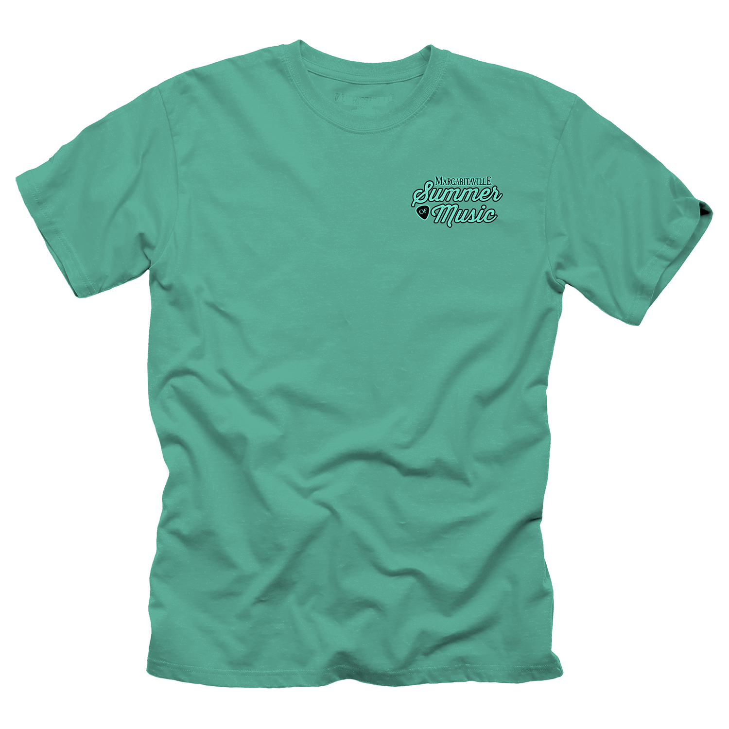 Guitar Seaplane Stamp T-shirt