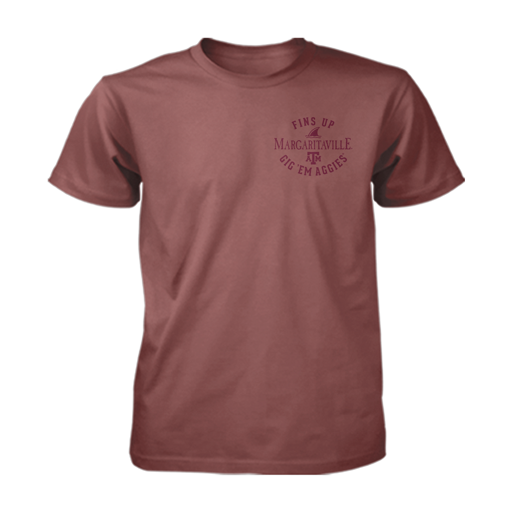 Margaritaville x Texas A&M Aggies Collab Fins Up T-Shirt