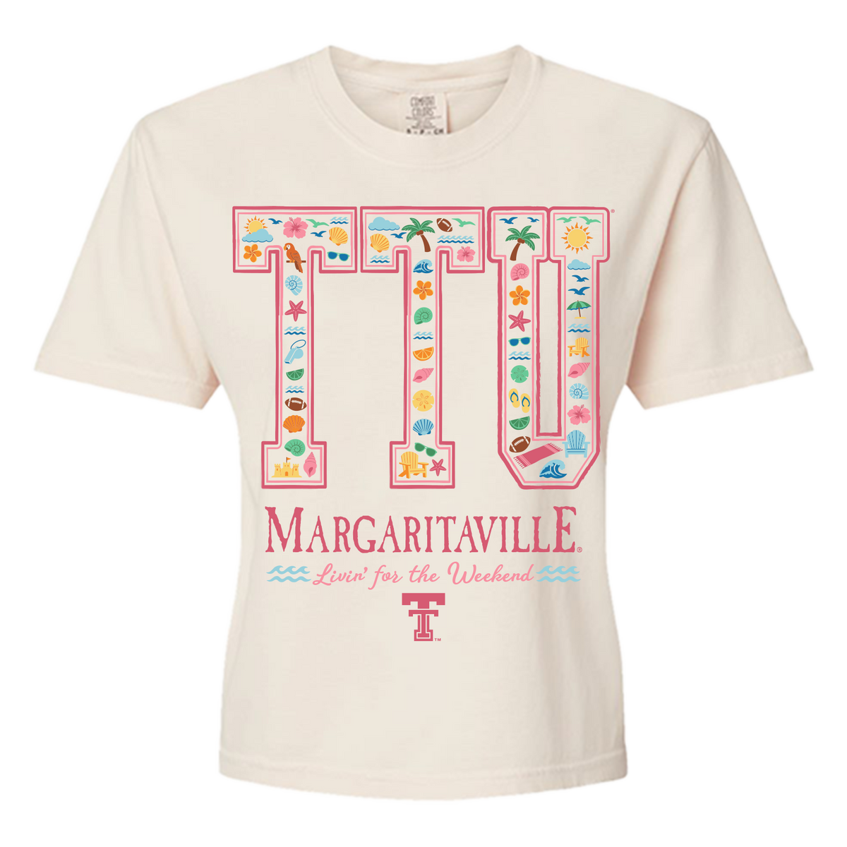 Margaritaville x Texas Tech Red Raiders Collab Letters T-Shirt