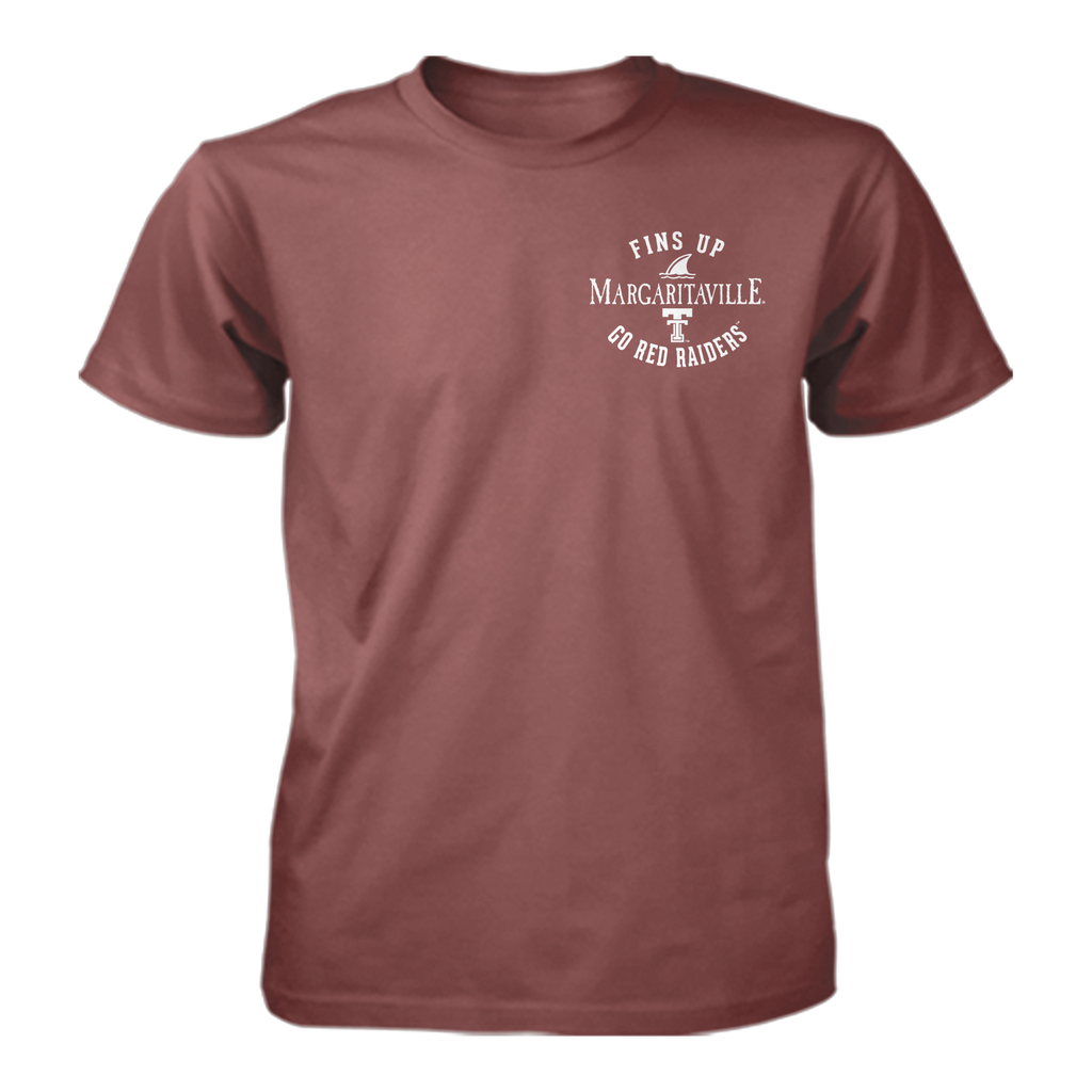 Margaritaville x Texas Tech Red Raiders Collab Fins Up T-Shirt