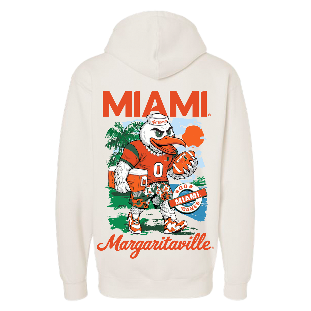Margaritaville x Miami Hurricanes Collab Mascot Hoodie