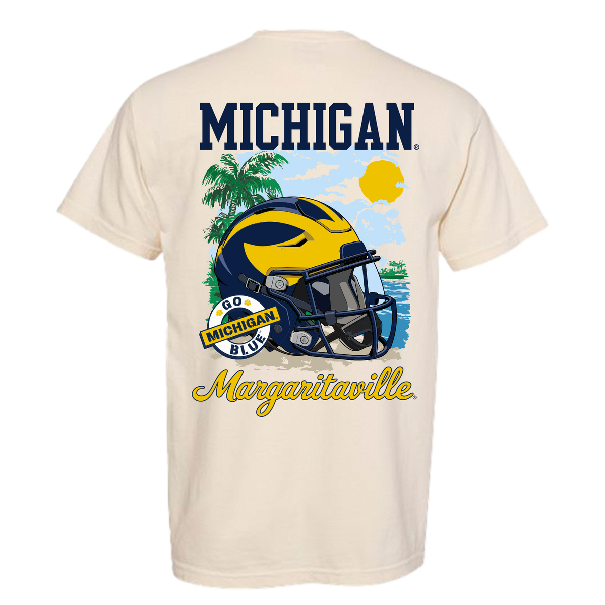 Margaritaville x Michigan Wolverines Collab Helmet T-Shirt