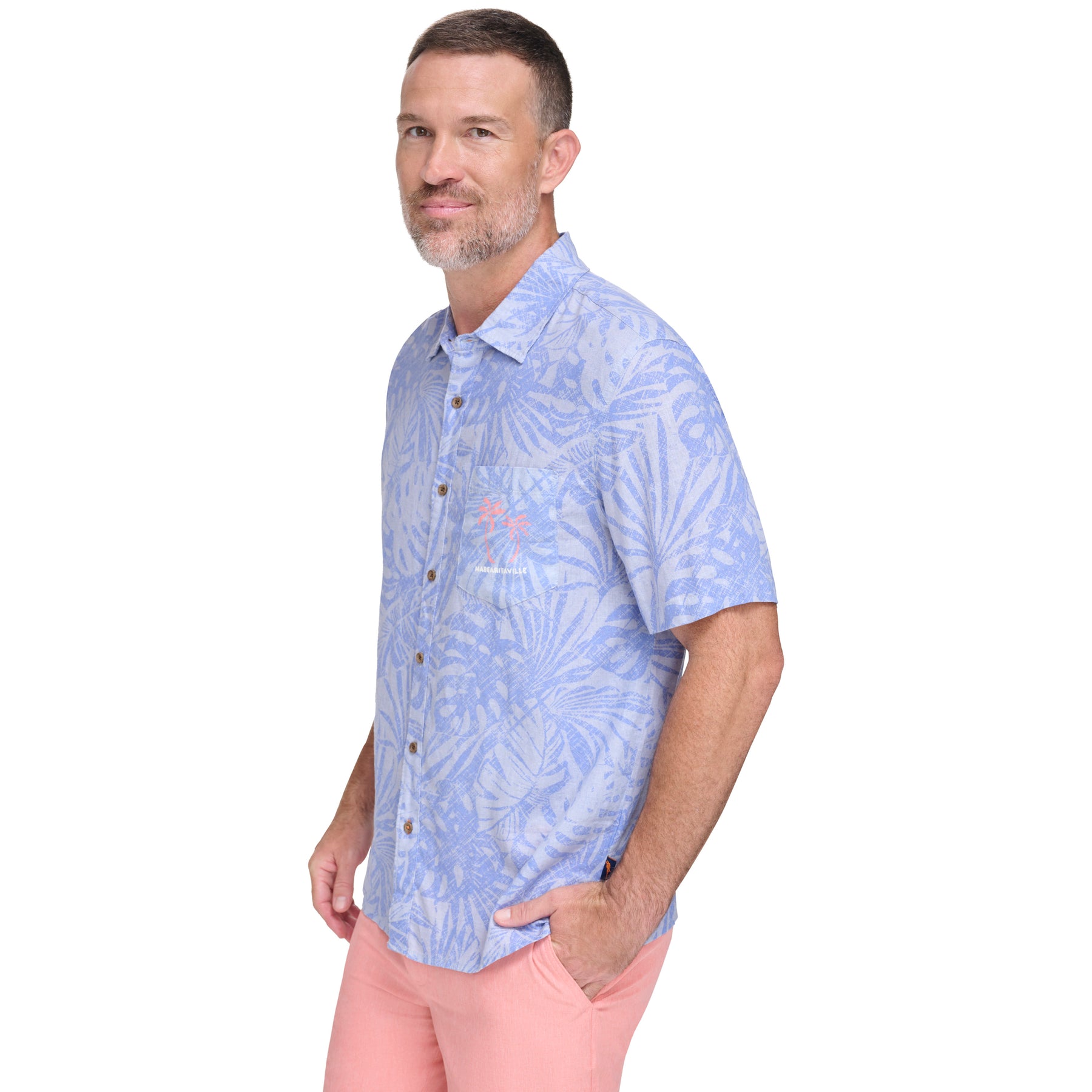 Margaritaville Blue Hawaiian Shirts for Men