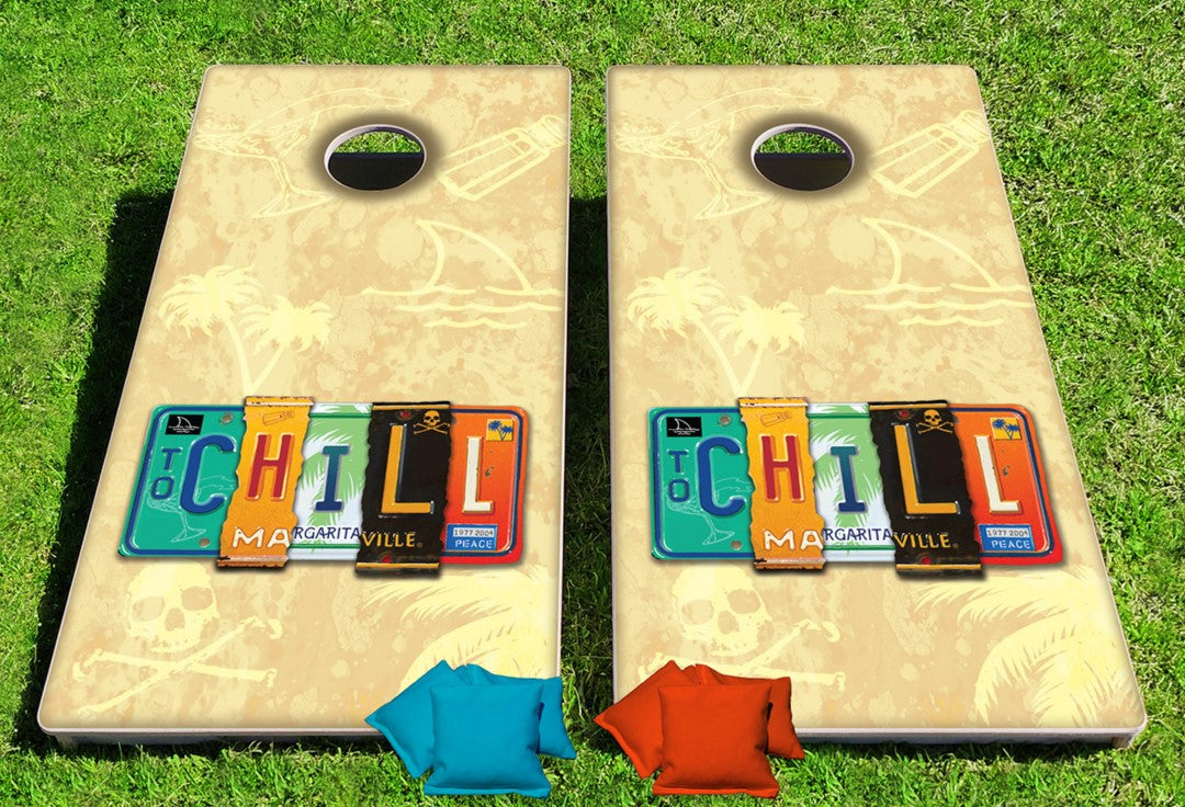 Margaritaville License To Chill Pro Cornhole Bean Bag Toss Game