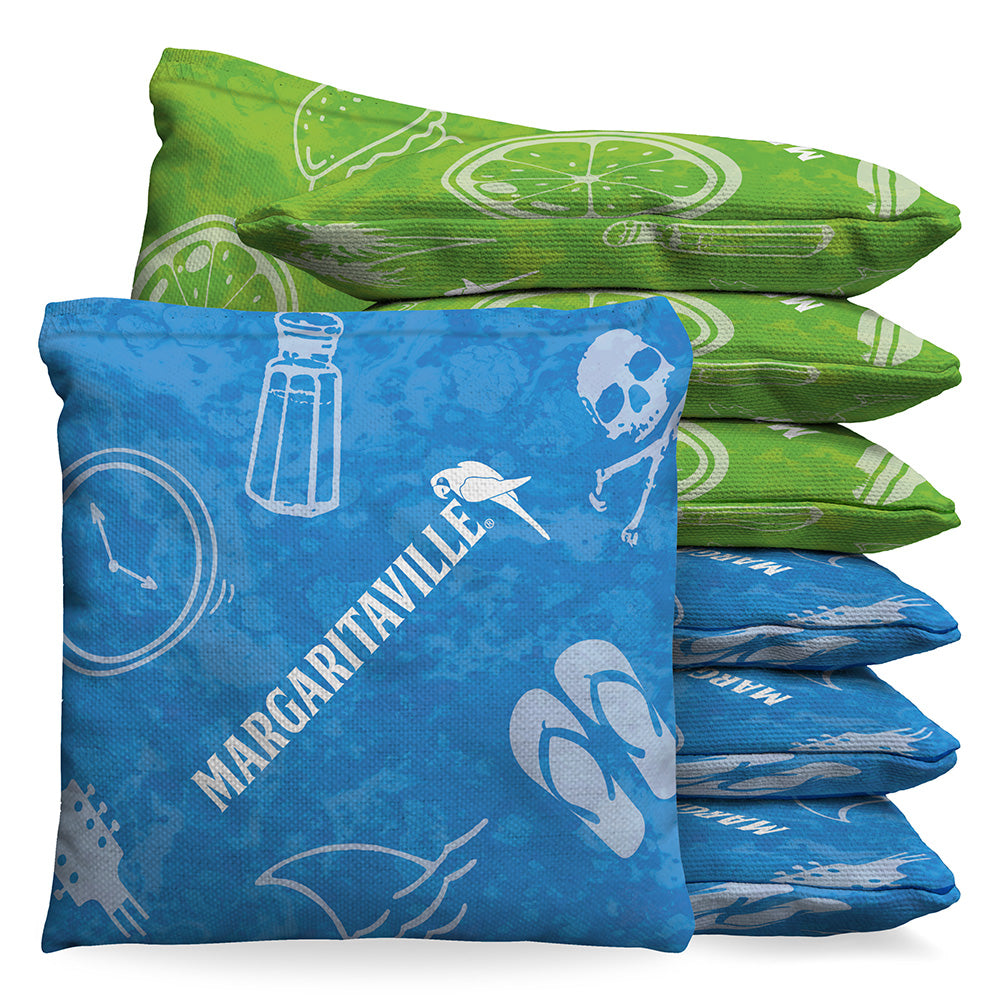 Margaritaville Beachin' Elements 9.5oz Baggo Bean Bag Toss Bags Set (set of 8)