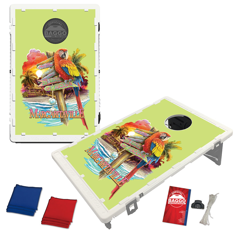 Margaritaville Which Way Do I Steer Baggo Bean Bag Toss Portable 2x3 Cornhole Game