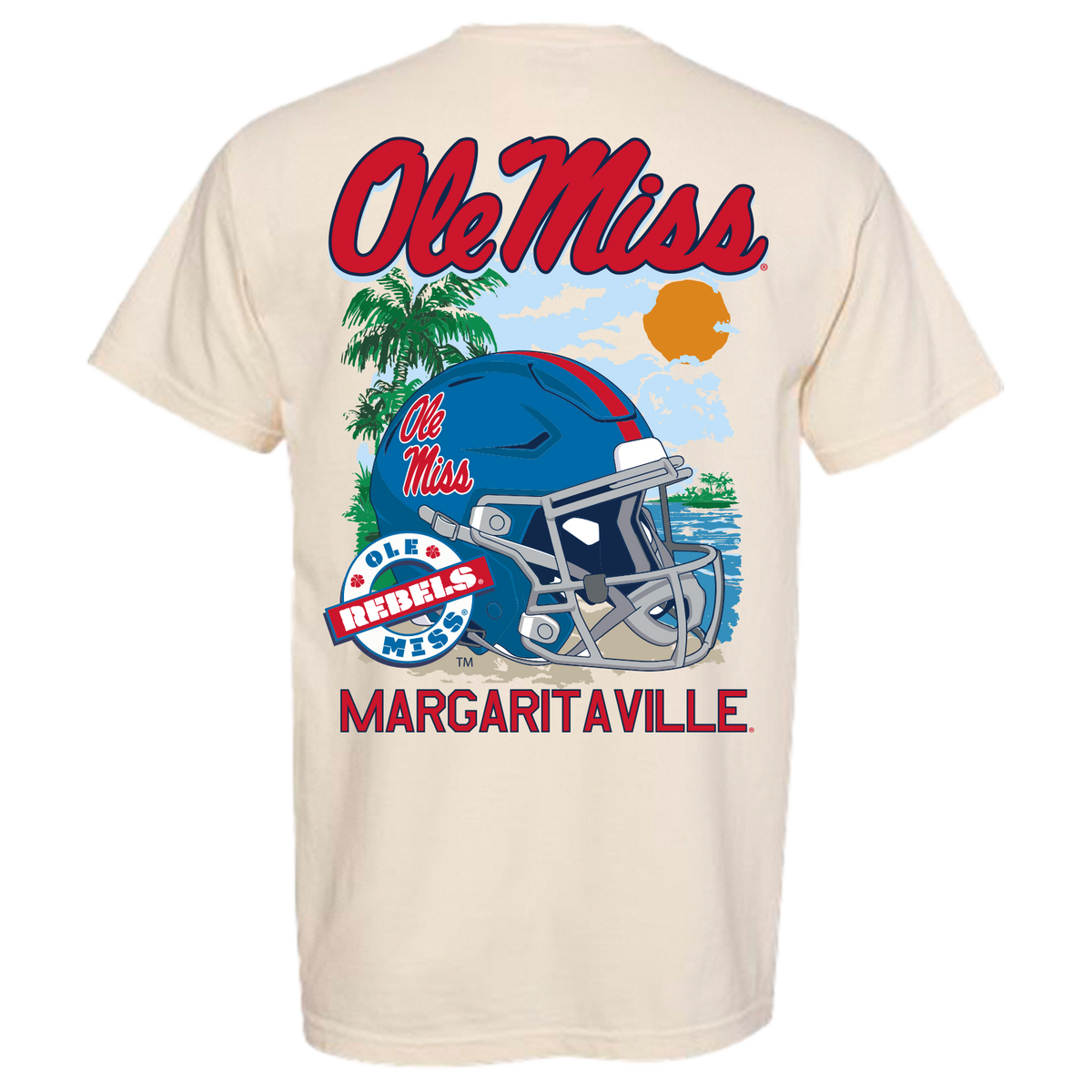 Margaritaville x Ole Miss Rebels Collab Mascot T-Shirt