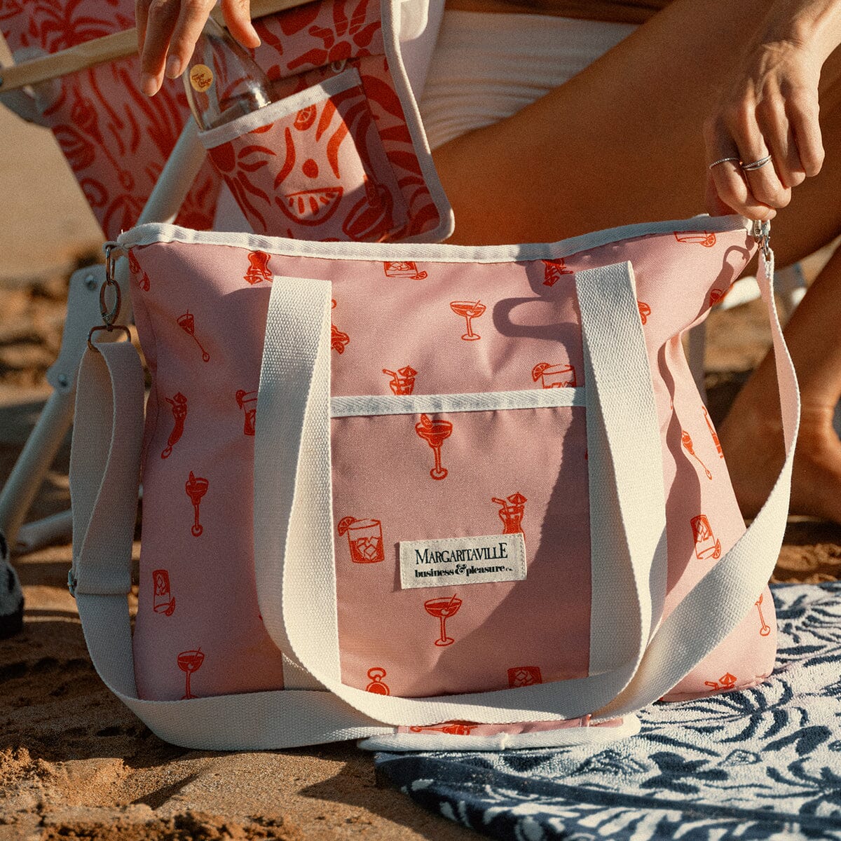 The Volcano Beach Bag - Strawberry Daiquiri Marg