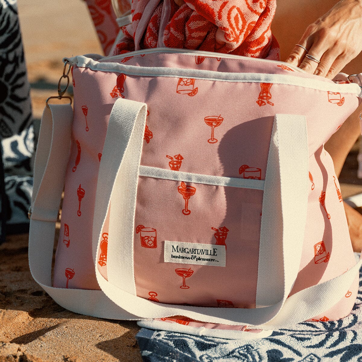 The Volcano Beach Bag - Strawberry Daiquiri Marg