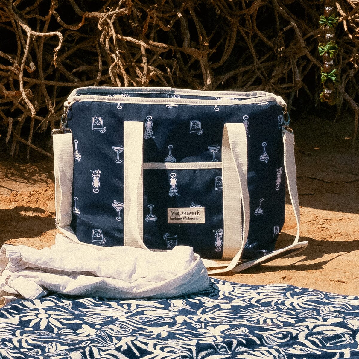 The Volcano Cooler Tote Bag - Continental Drifter Marg