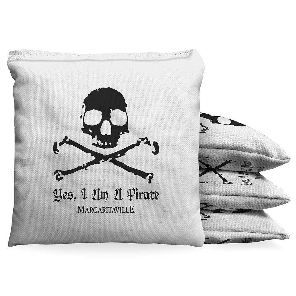 Margaritaville Yes I Am A Pirate Cornhole 1LB Bean Bag Toss Bags Set (set of 8)