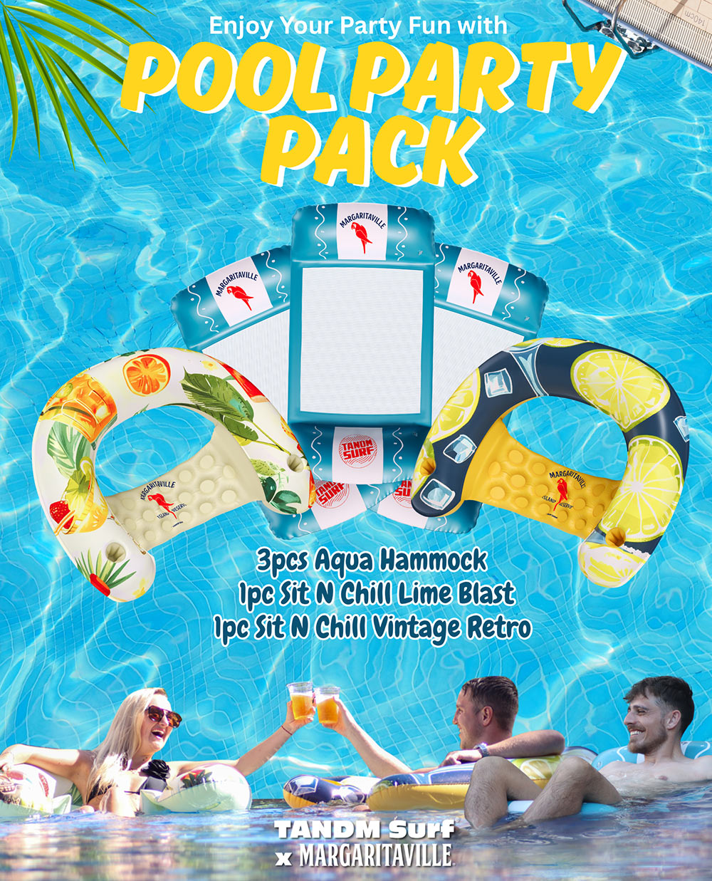 Pool Party Pack TANDM Margaritaville Pool Party Pack – Margaritaville Store