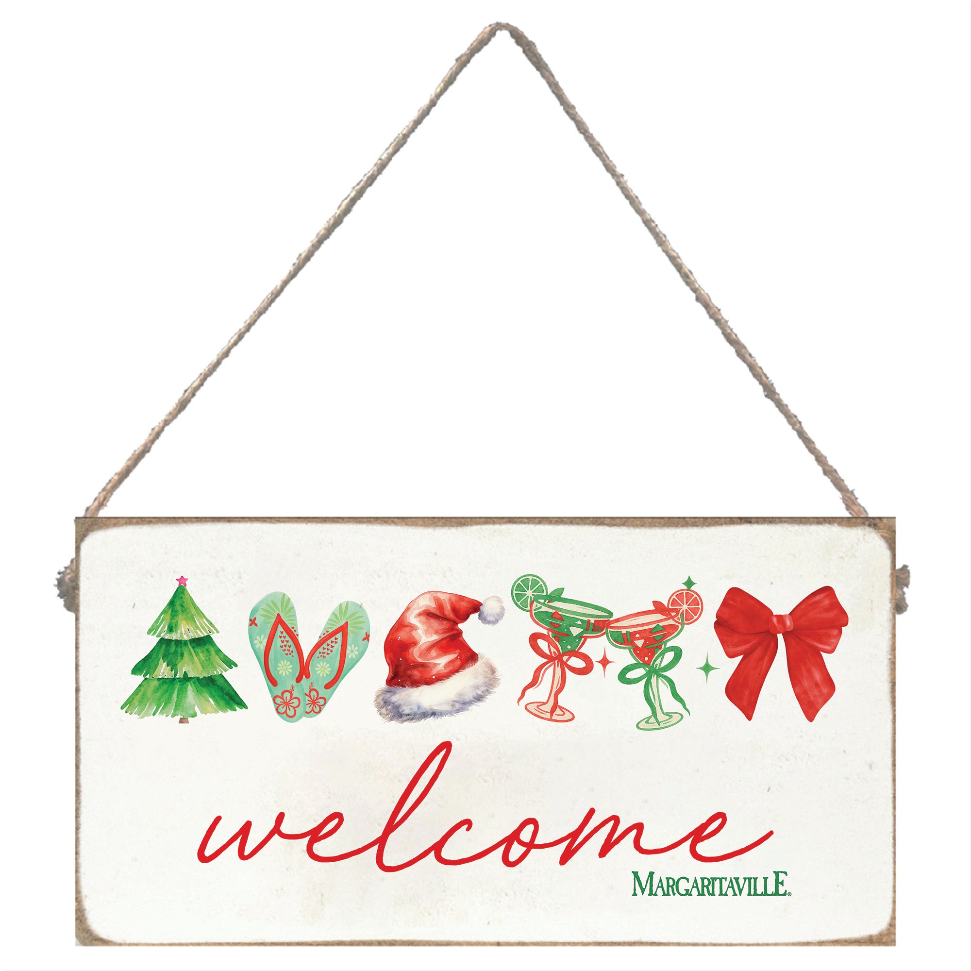 Christmas Welcome Sign