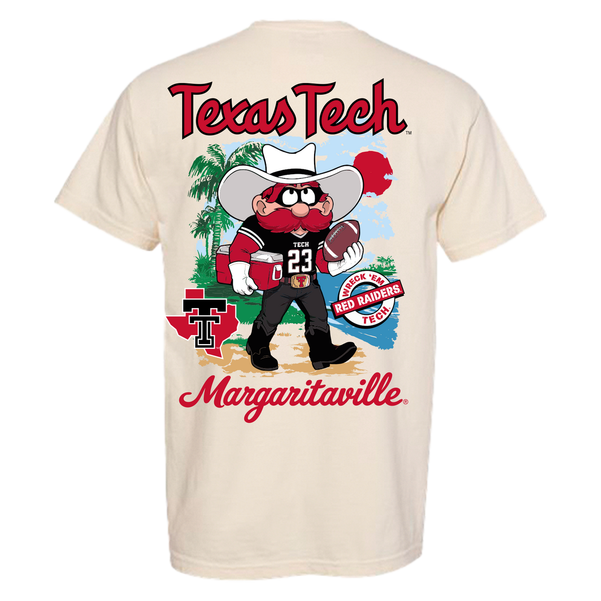 Margaritaville x Texas Tech Red Raiders Collab Mascot T-Shirt