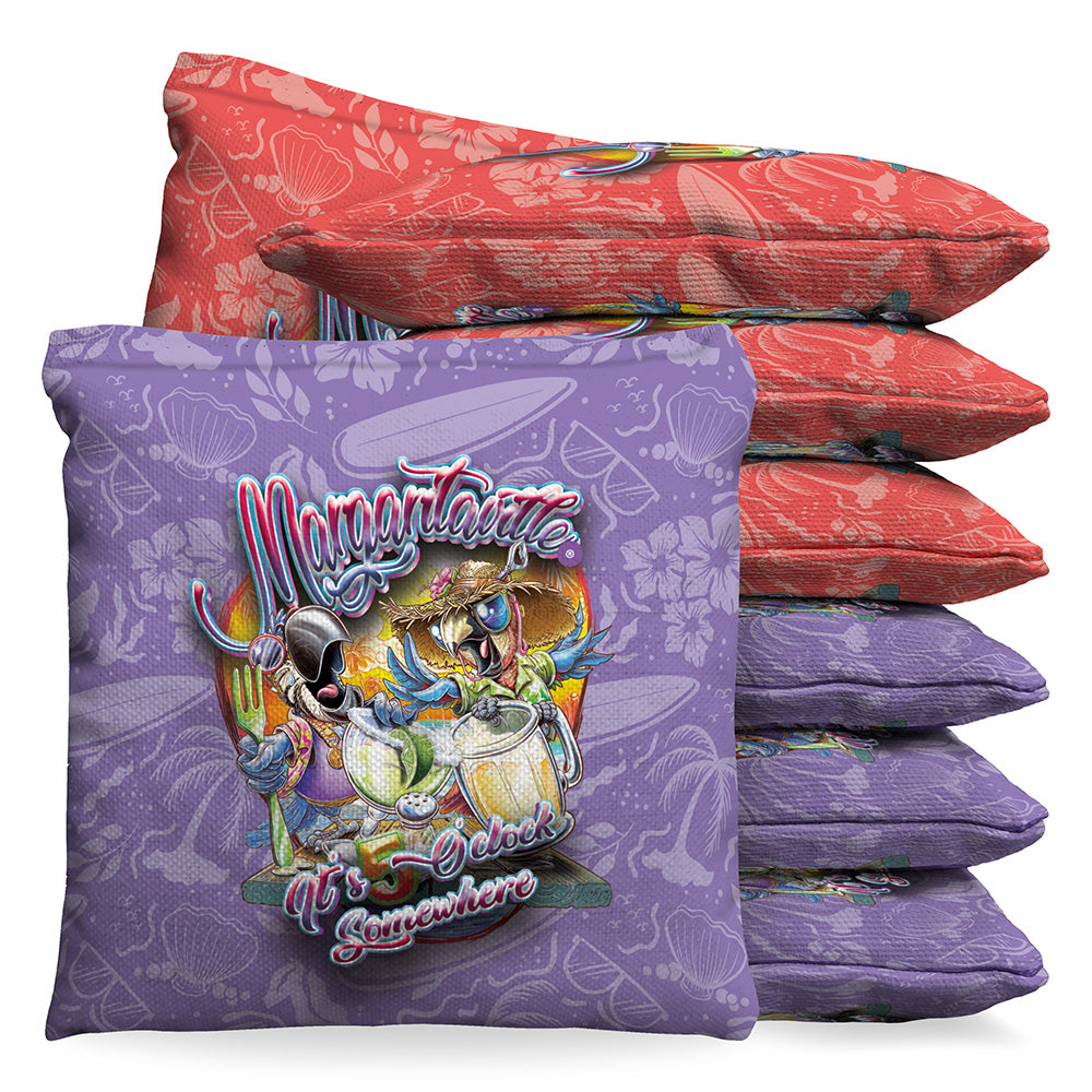 Margaritaville Tipsy Parrots 9.5oz Baggo Bean Bag Toss Bags (set of 8)