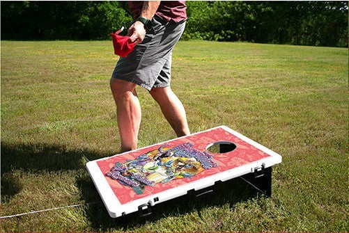 Margaritaville Tipsy Tourists Baggo Bean Bag Toss Portable 2x3 Cornhole Game