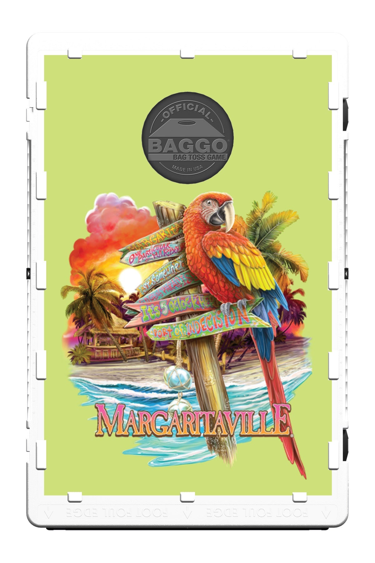 Margaritaville Which Way Do I Steer Baggo Bean Bag Toss Portable 2x3 Cornhole Game