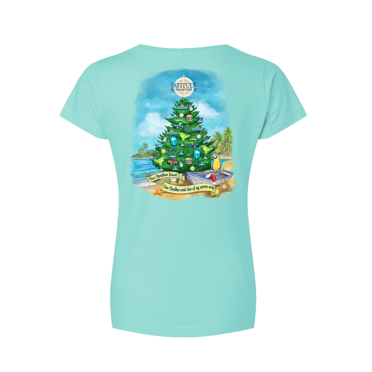 #62 POP-UP Latitude Women's Christmas T-Shirt - Chill