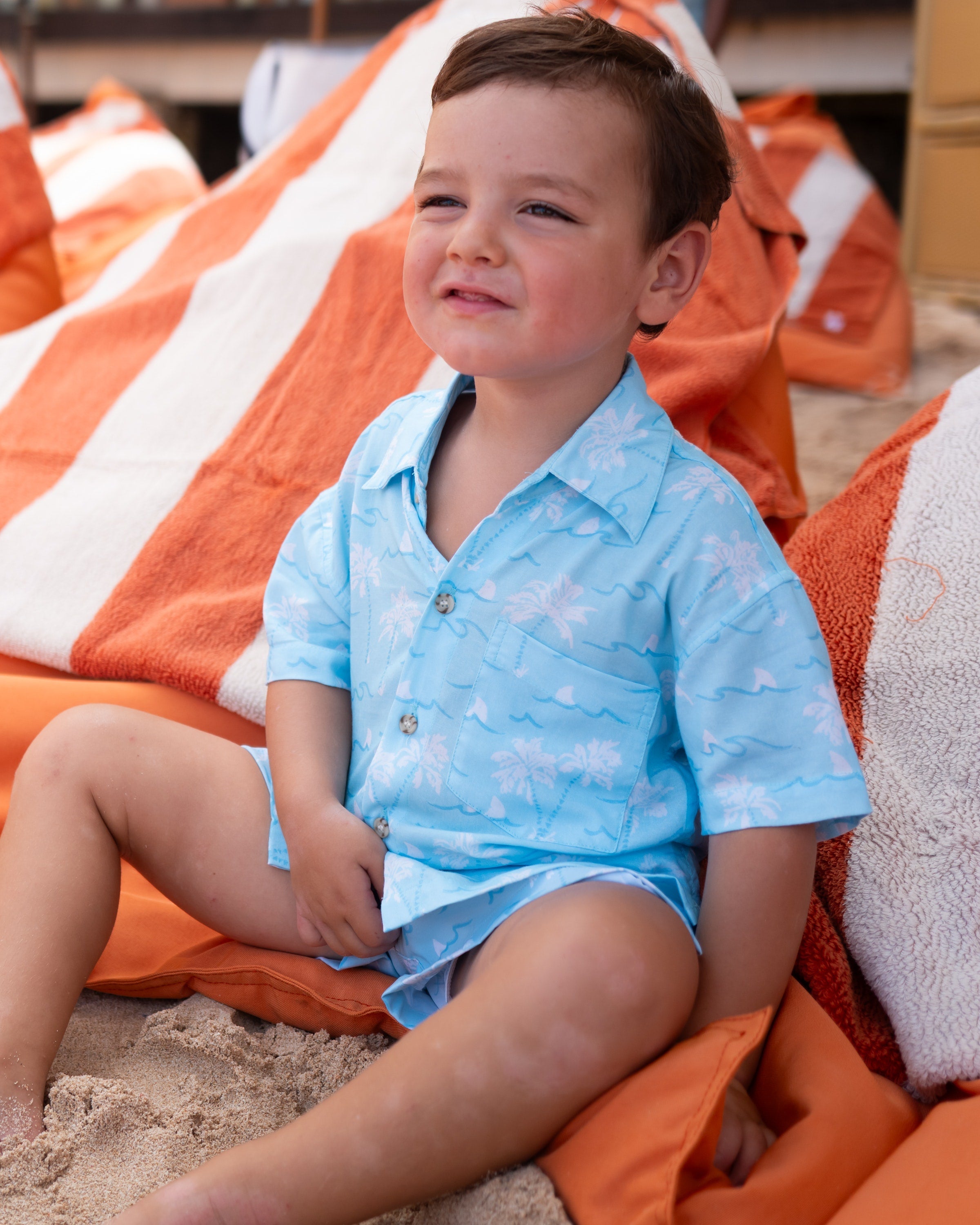 Margaritaville by Kenny Flowers - The Calm Before The Storm - Boys Hawaiian Shirt