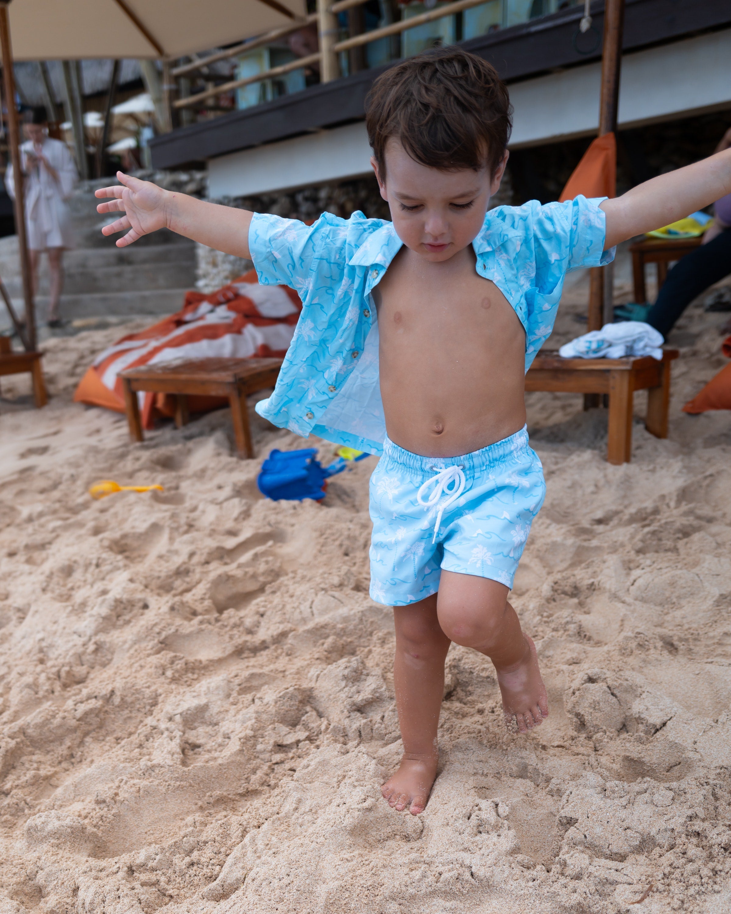 Margaritaville by Kenny Flowers - The Calm Before The Storm - Boys Hawaiian Shirt