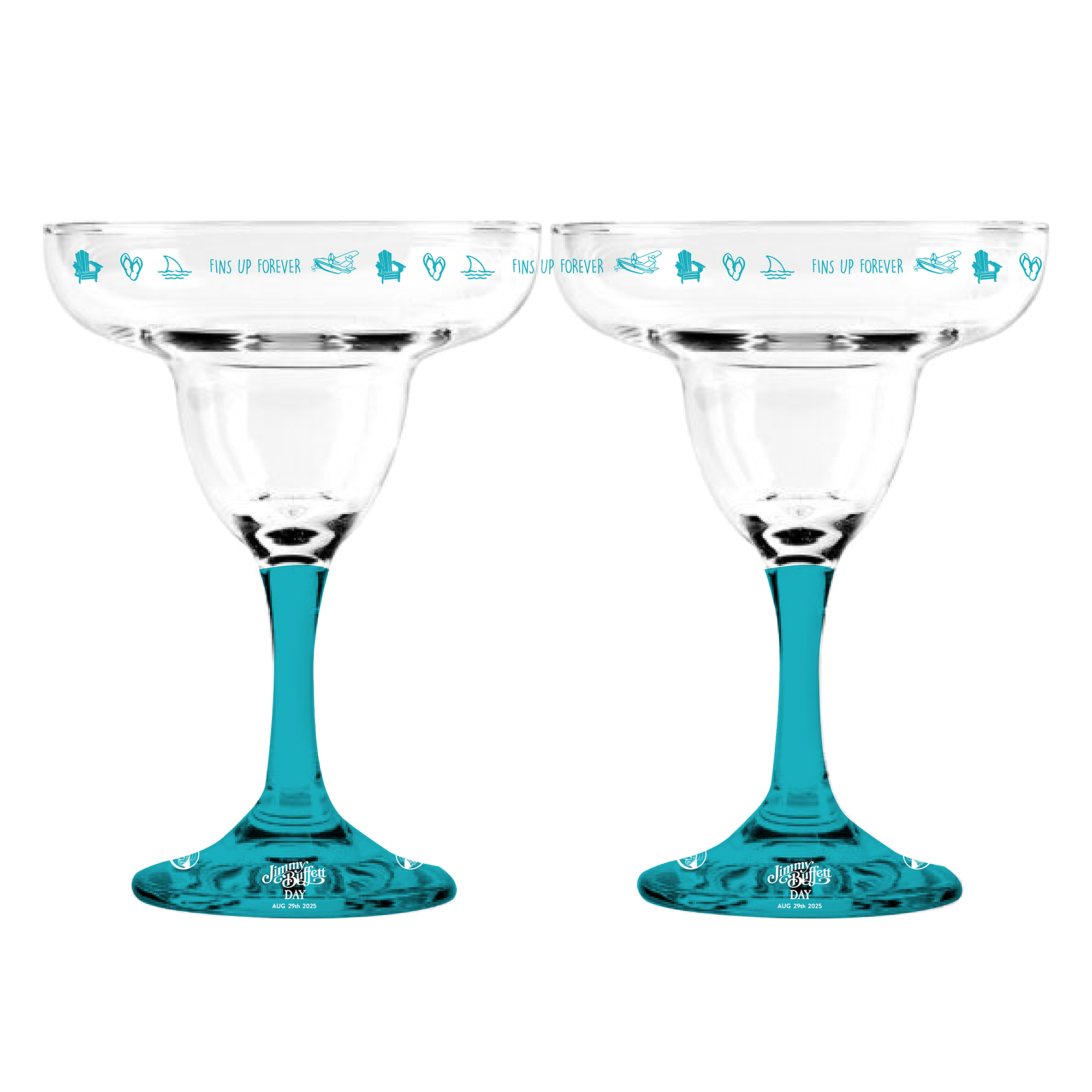 Jimmy Buffett Day Margarita Glass