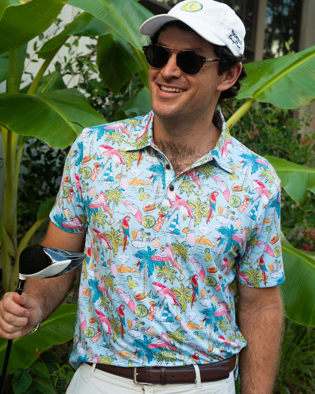 Margaritaville by Kenny Flowers – The Cheeseburger in Par-adise - Golf Shirt