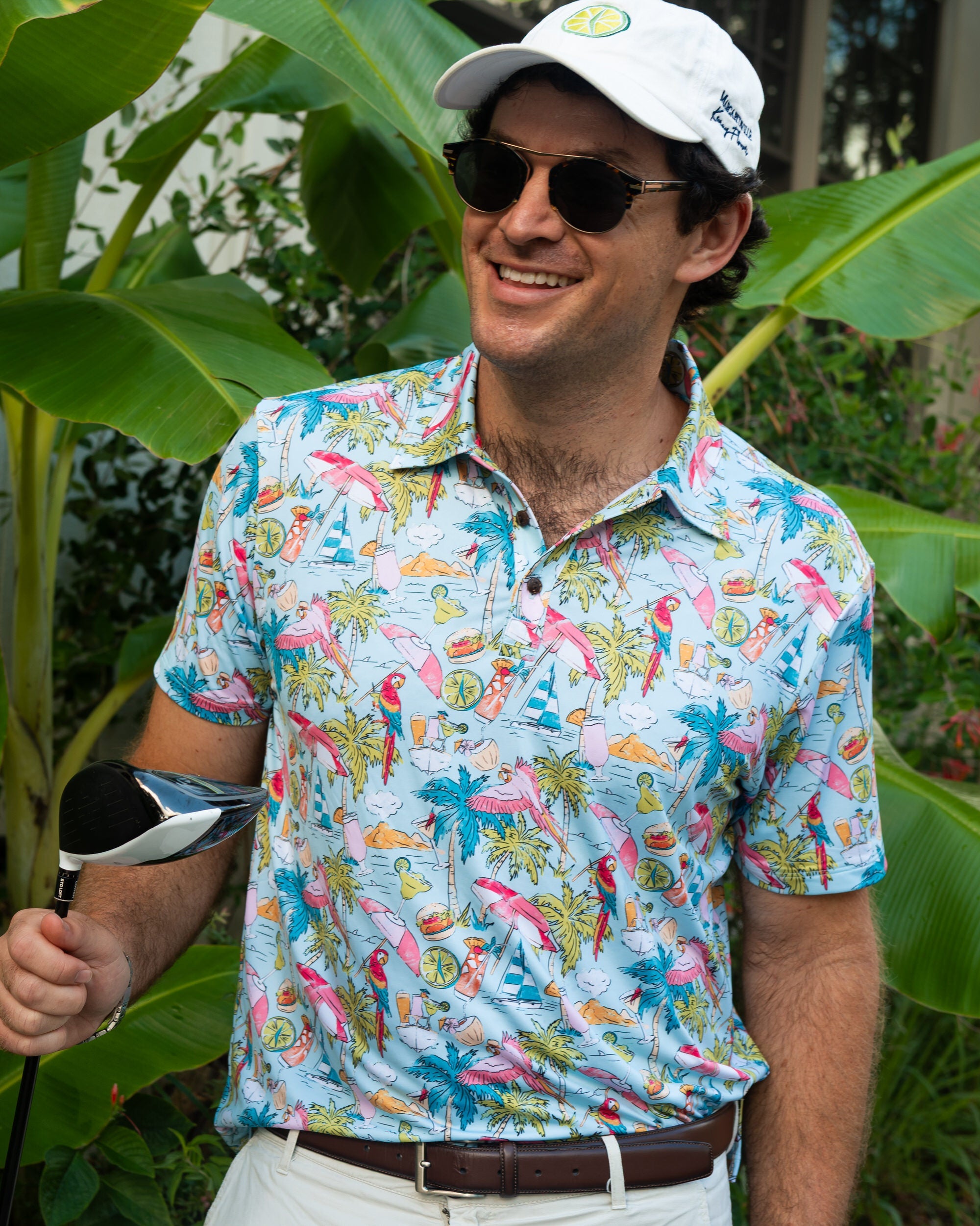 Margaritaville by Kenny Flowers – The Cheeseburger in Par-adise - Golf Shirt