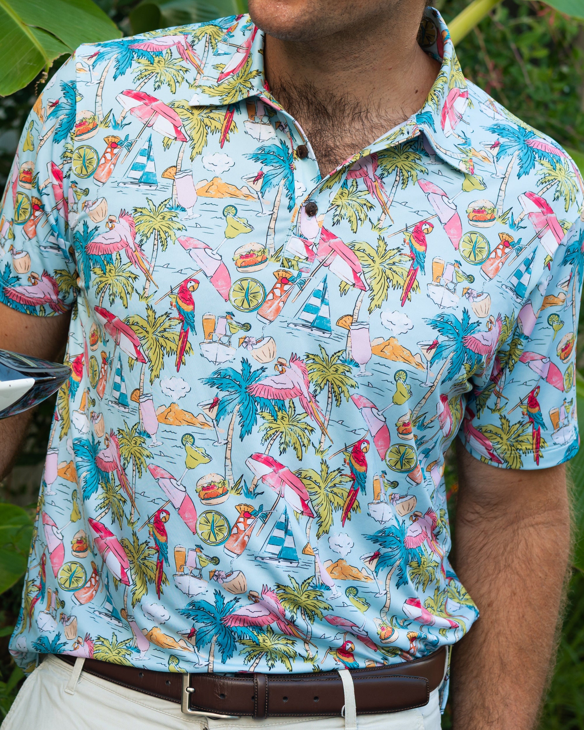 Margaritaville by Kenny Flowers – The Cheeseburger in Par-adise - Golf Shirt