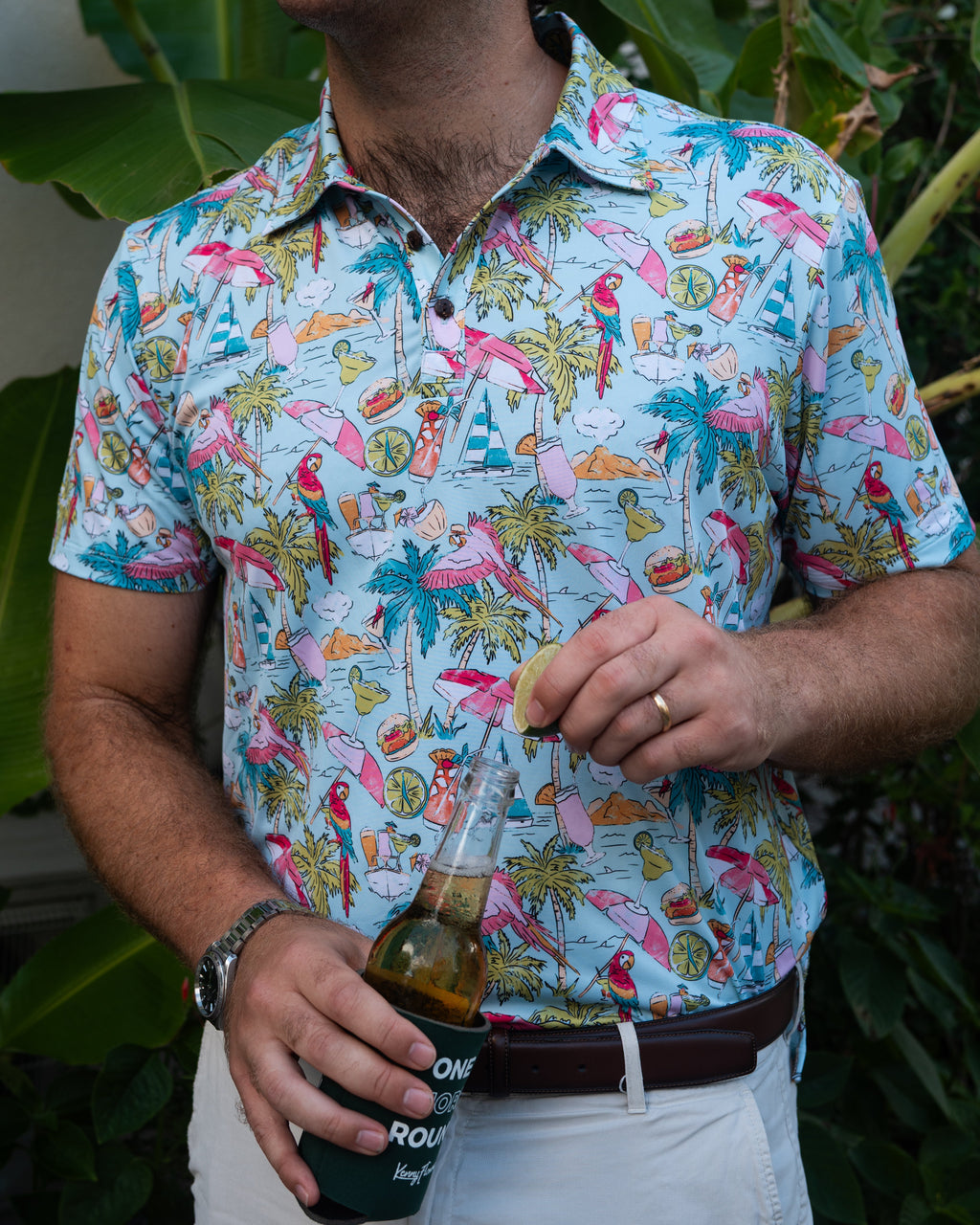 Margaritaville by Kenny Flowers – The Cheeseburger in Par-adise - Golf Shirt