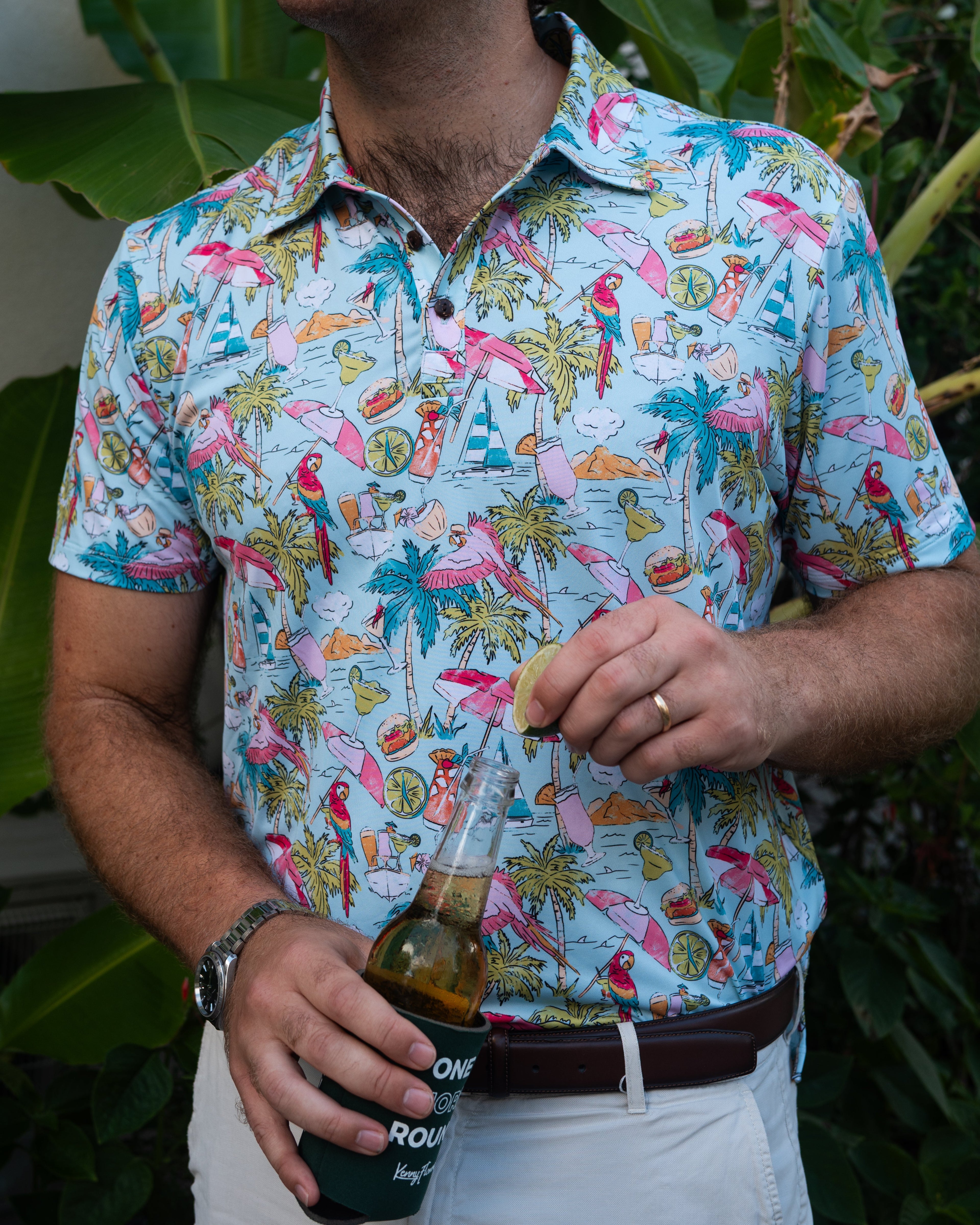 Margaritaville by Kenny Flowers – The Cheeseburger in Par-adise - Golf Shirt