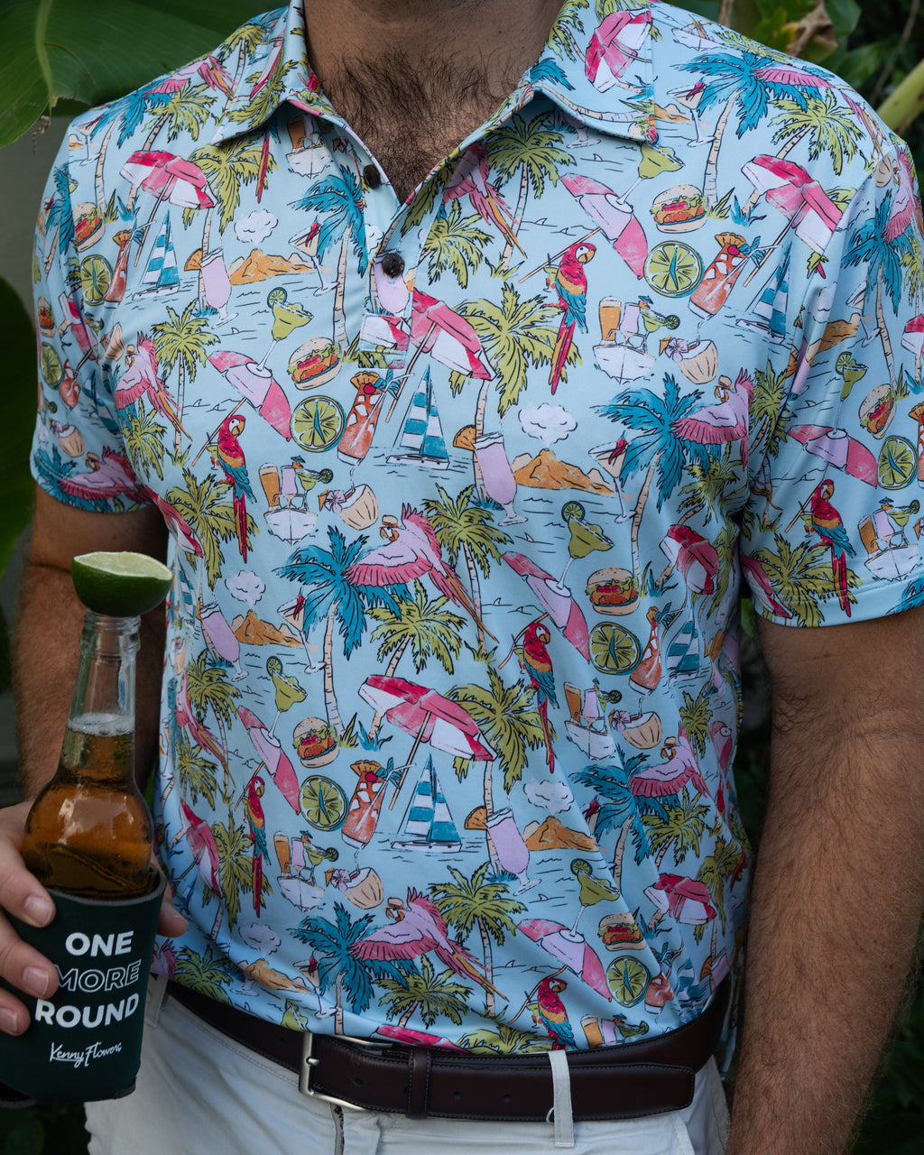 Margaritaville by Kenny Flowers – The Cheeseburger in Par-adise - Golf Shirt