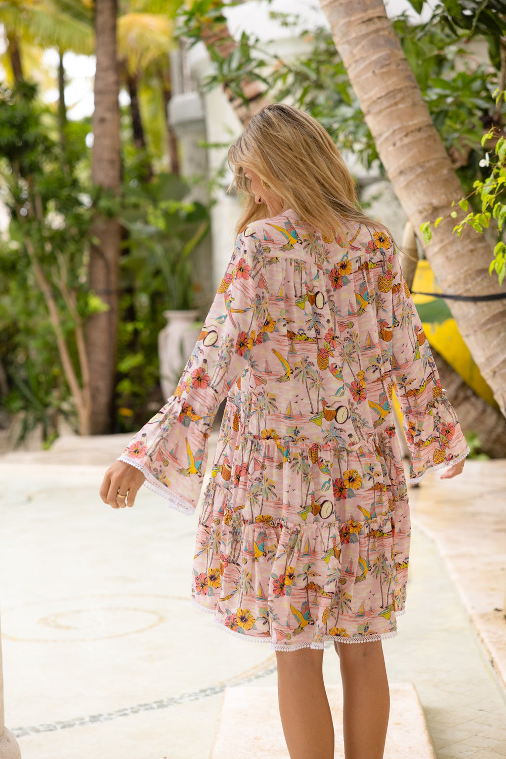 Margaritaville by Kenny Flowers – Wastin' Away Again - Pink – Tunic Dress
