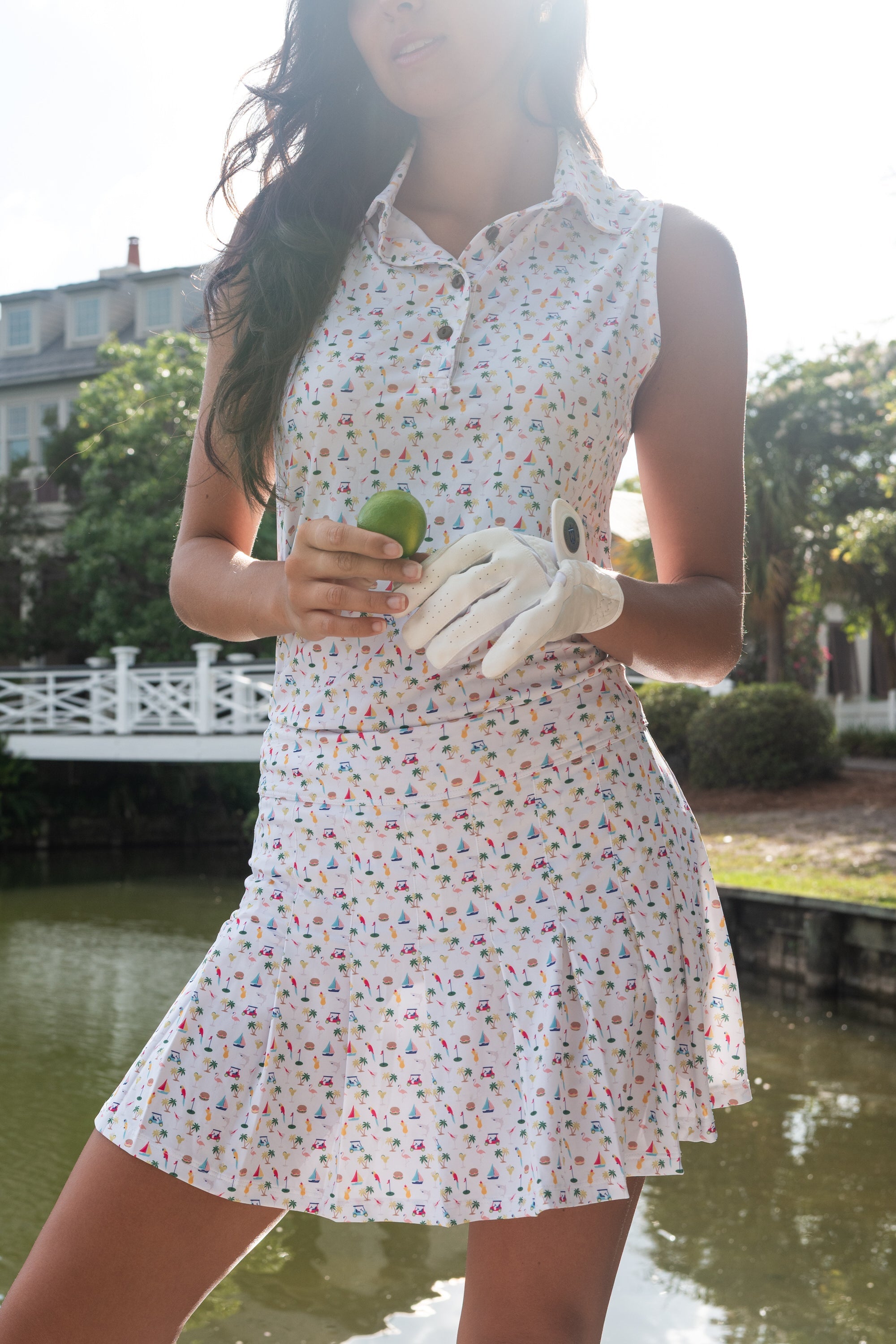 Margaritaville by Kenny Flowers – The Afternoon Golf - Ladies Sleeveless Golf Polo