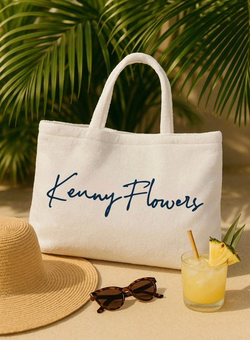 Kenny Flowers Terry Beach Tote