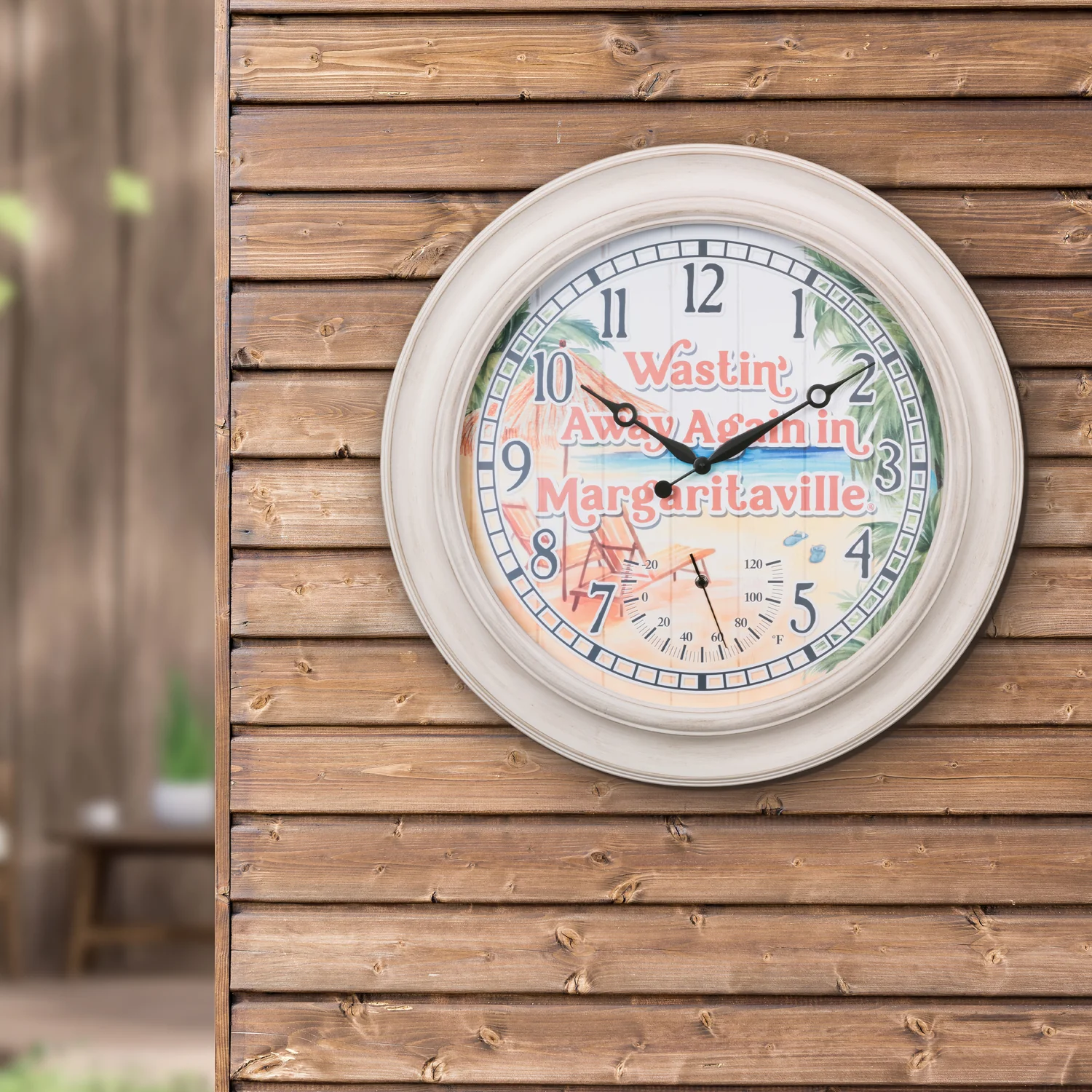 26.2" Wastin Away Again I/Outdoor Wall Clock