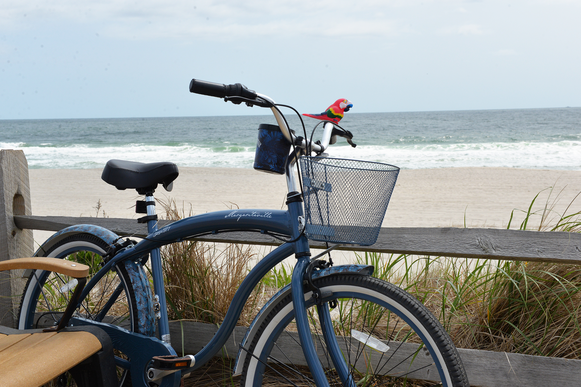 Margaritaville Coast is Clear Bicycle - Grey Blue