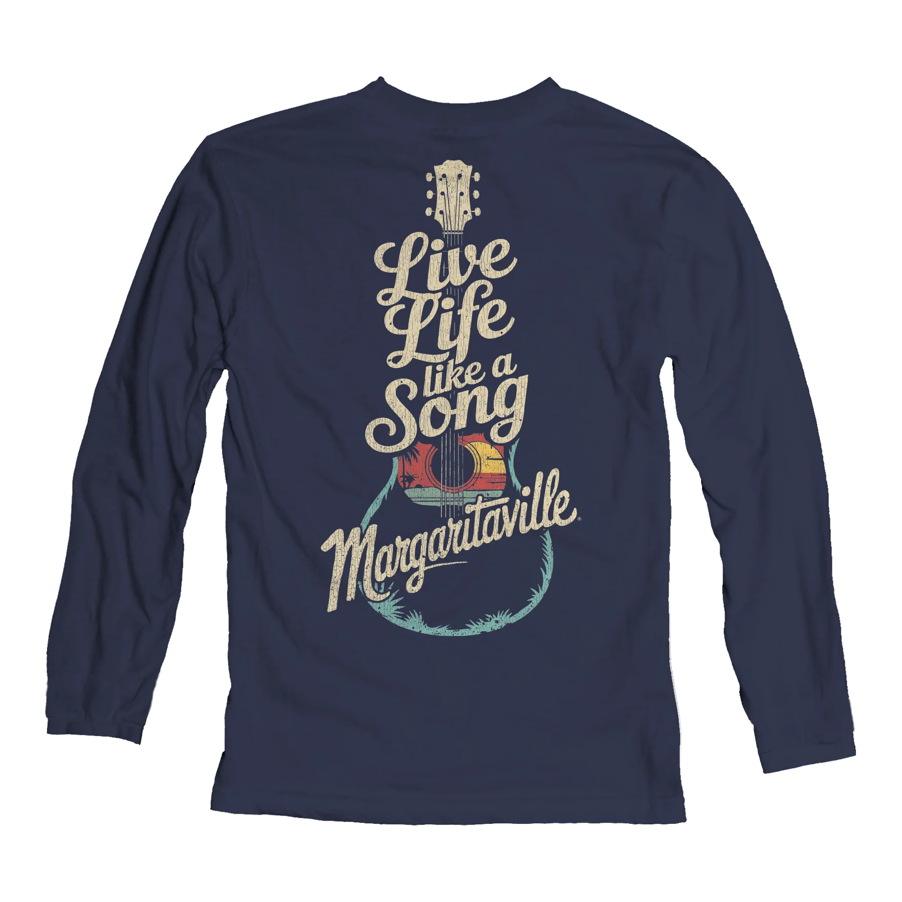 Live Life Like a Song Crewneck Sweatshirt - Navy