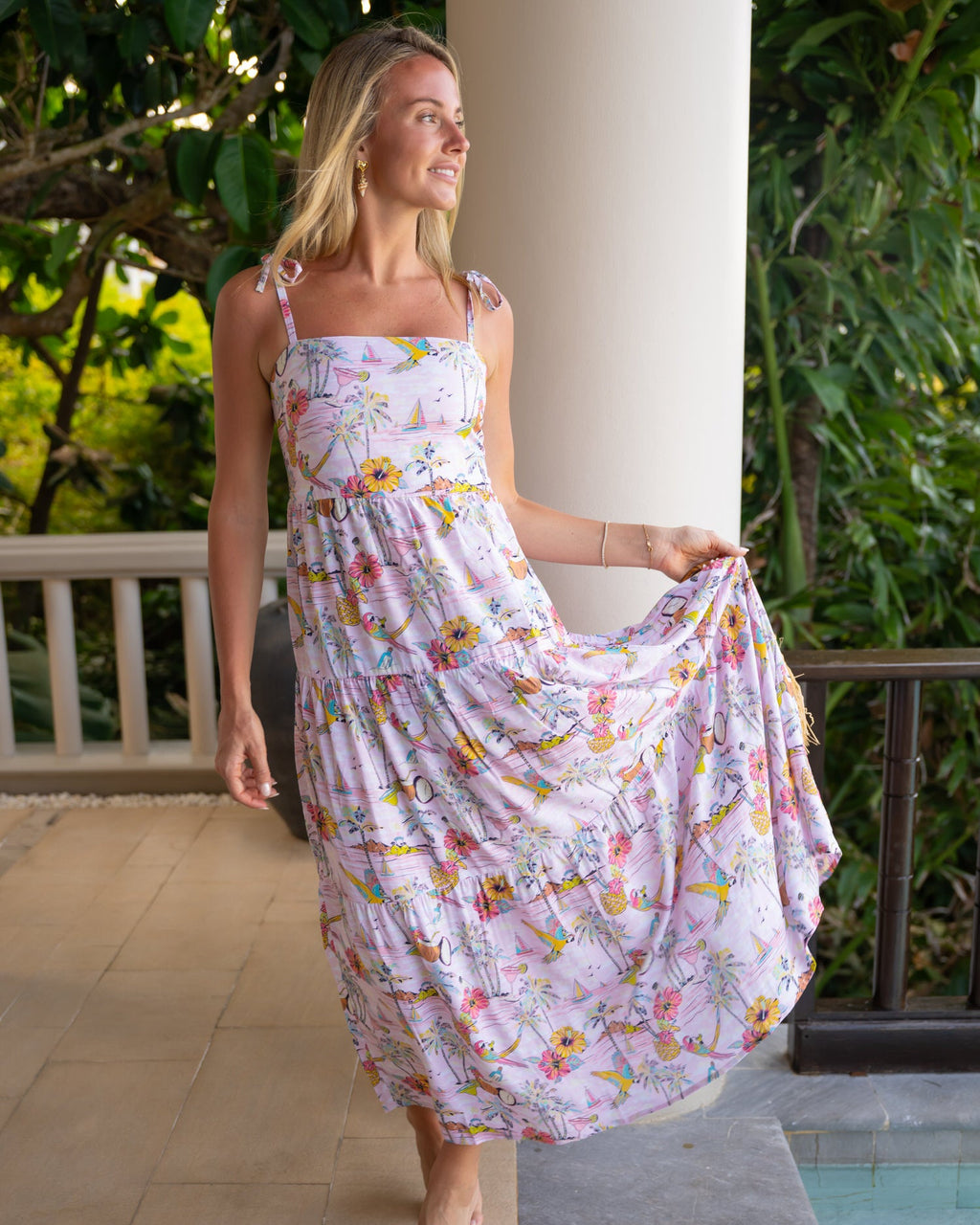 Margaritaville by Kenny Flowers – Wastin' Away Again - Pink – Resort Dress