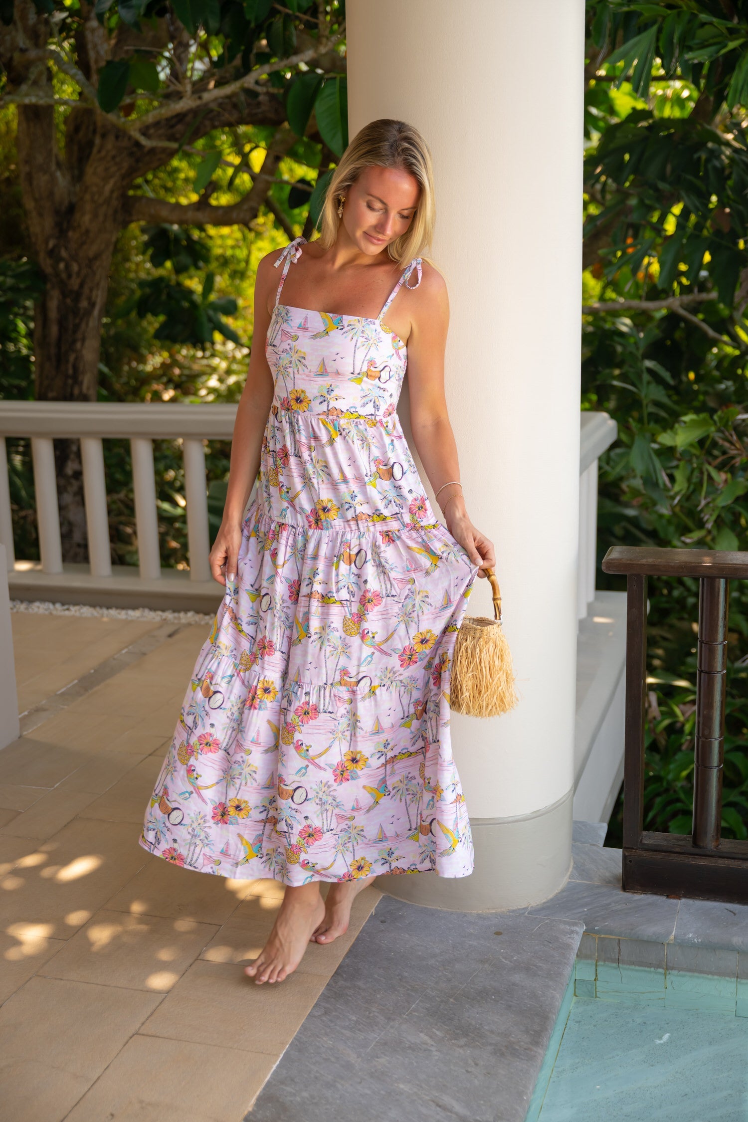 Margaritaville by Kenny Flowers – Wastin' Away Again - Pink – Resort Dress