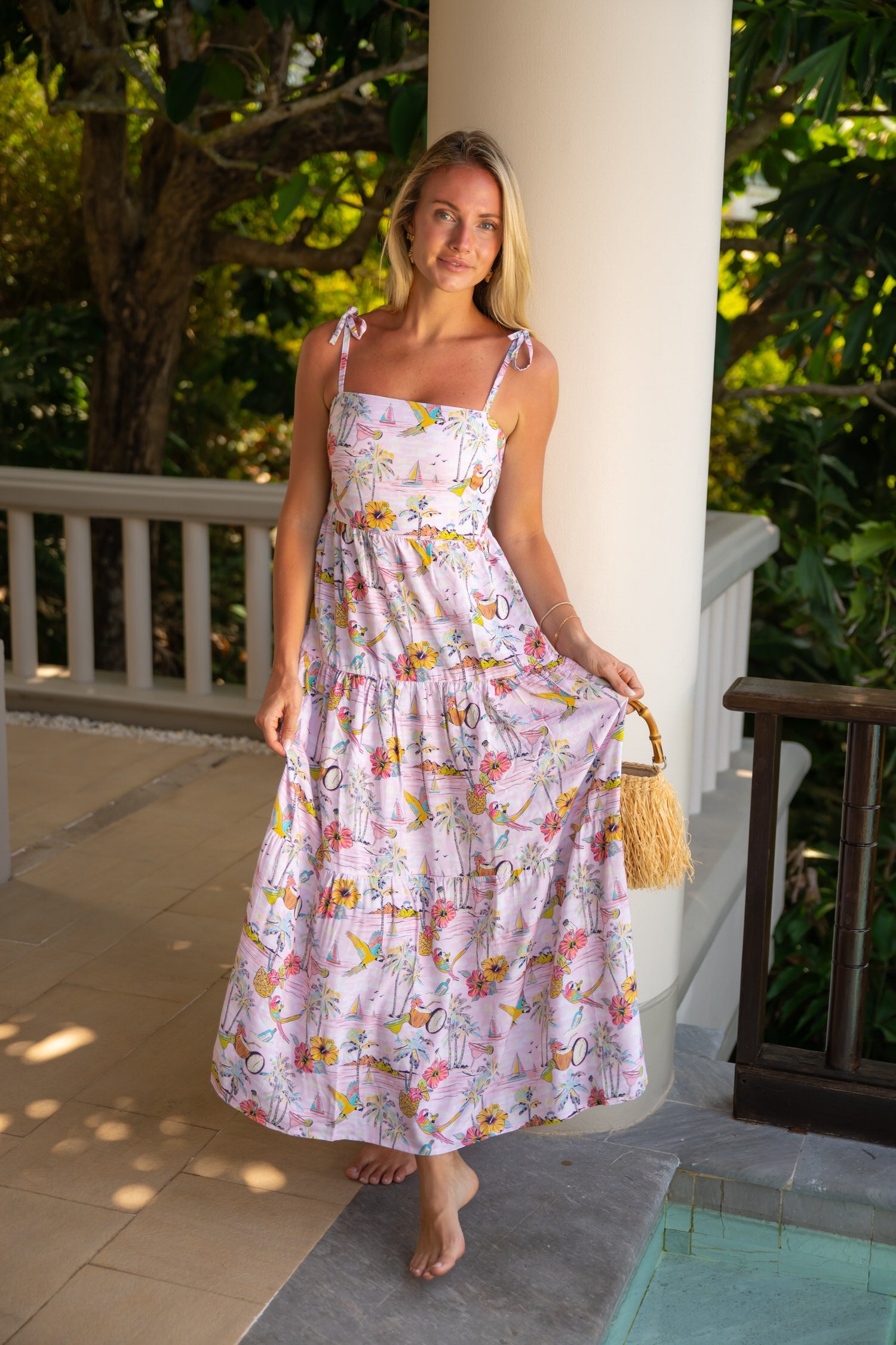 Margaritaville by Kenny Flowers – Wastin' Away Again - Pink – Resort Dress