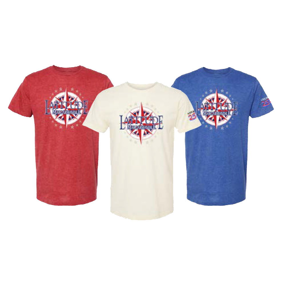 #21 POP-UP Latitude Compass T-shirt - RED