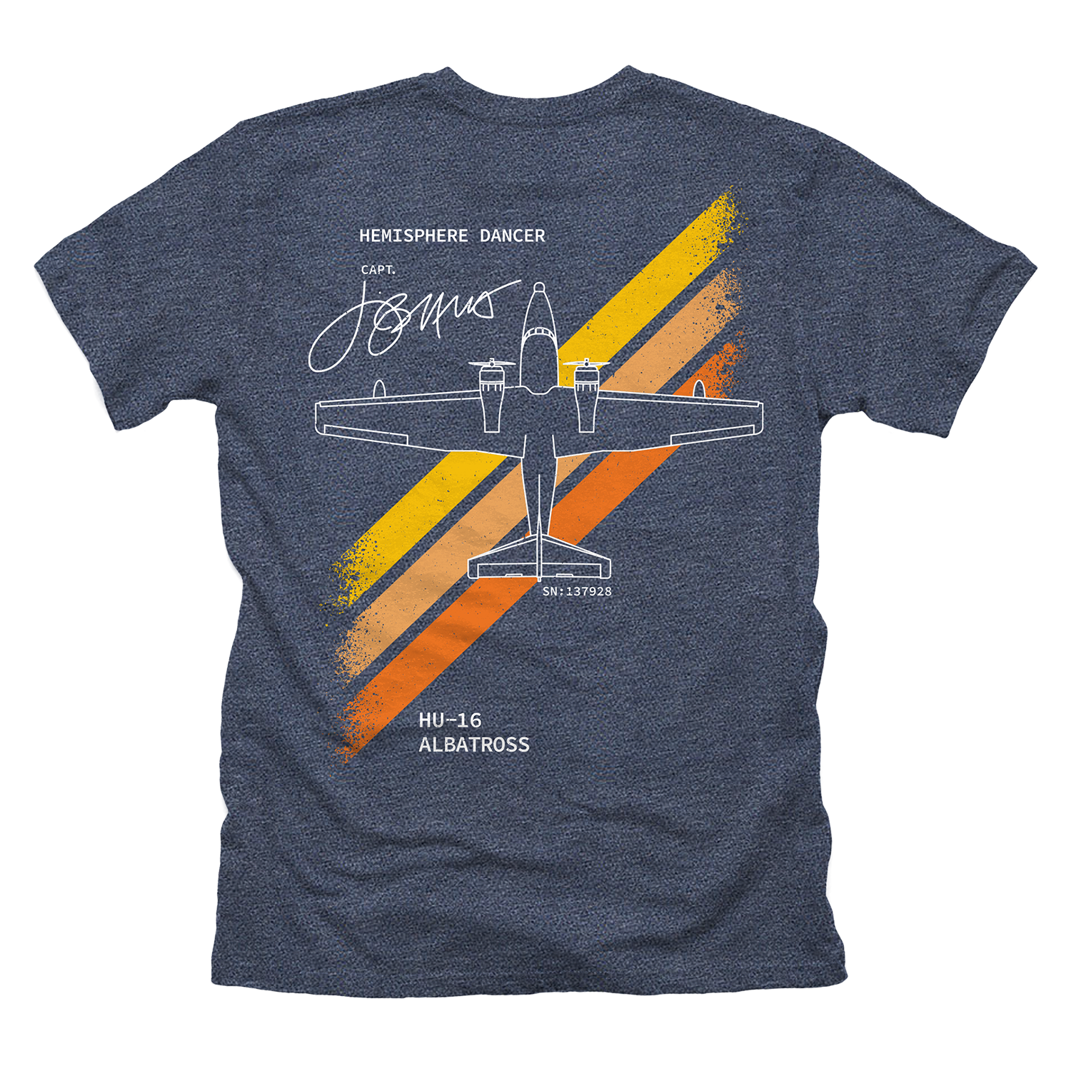 Hemisphere Dancer Blueprint Tee - Navy