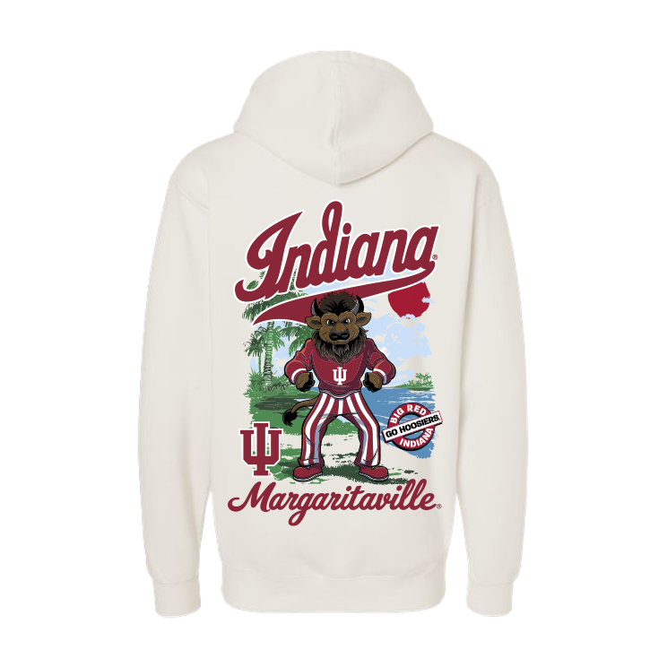 Margaritaville x Indiana Hoosiers Collab Mascot Hoodie