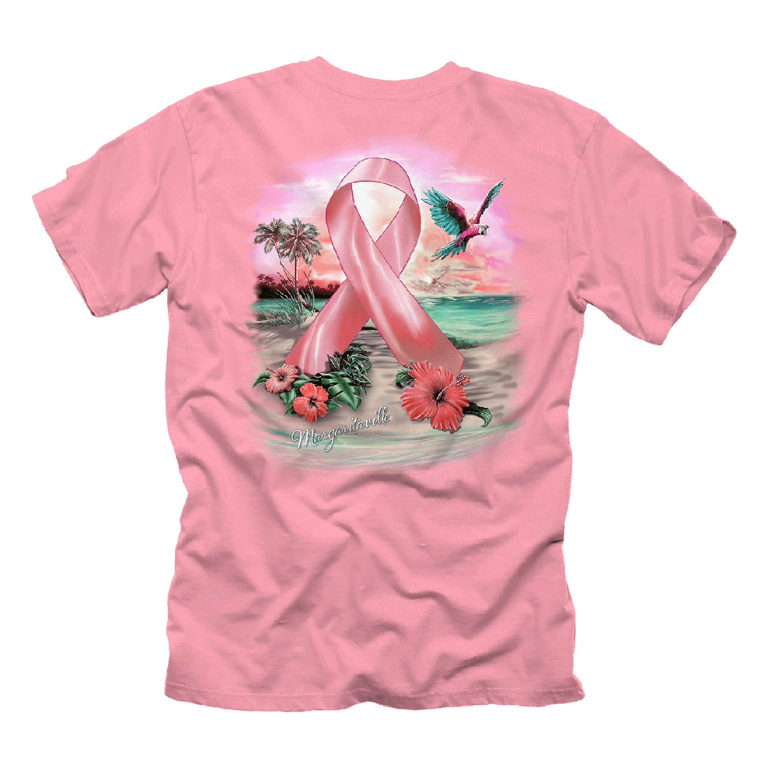 Breast Cancer Awareness Margaritaville T-Shirt