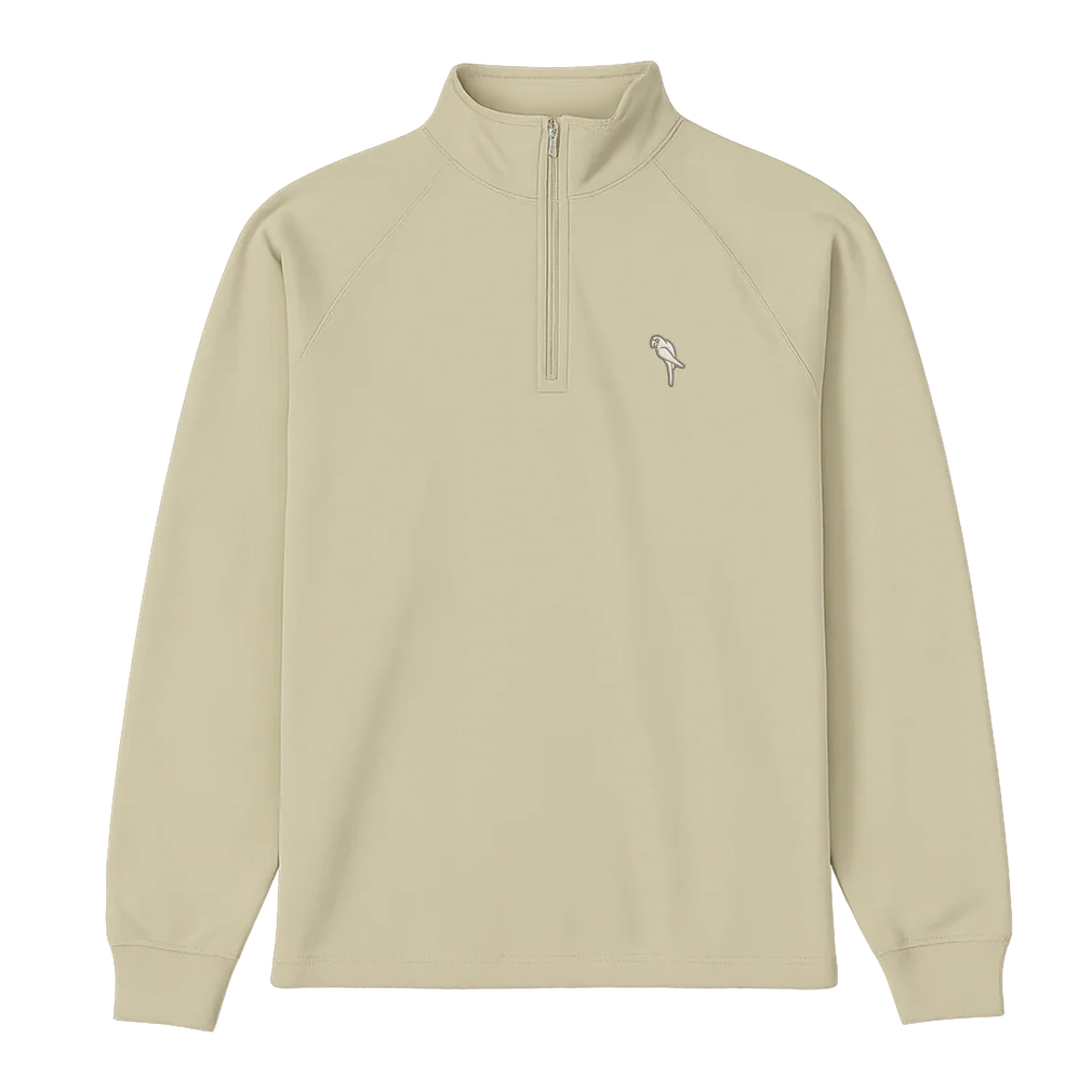 Parrot Raglan 1/4 Zip Mockneck