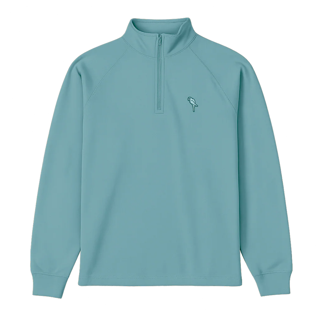 Parrot Raglan 1/4 Zip Mockneck