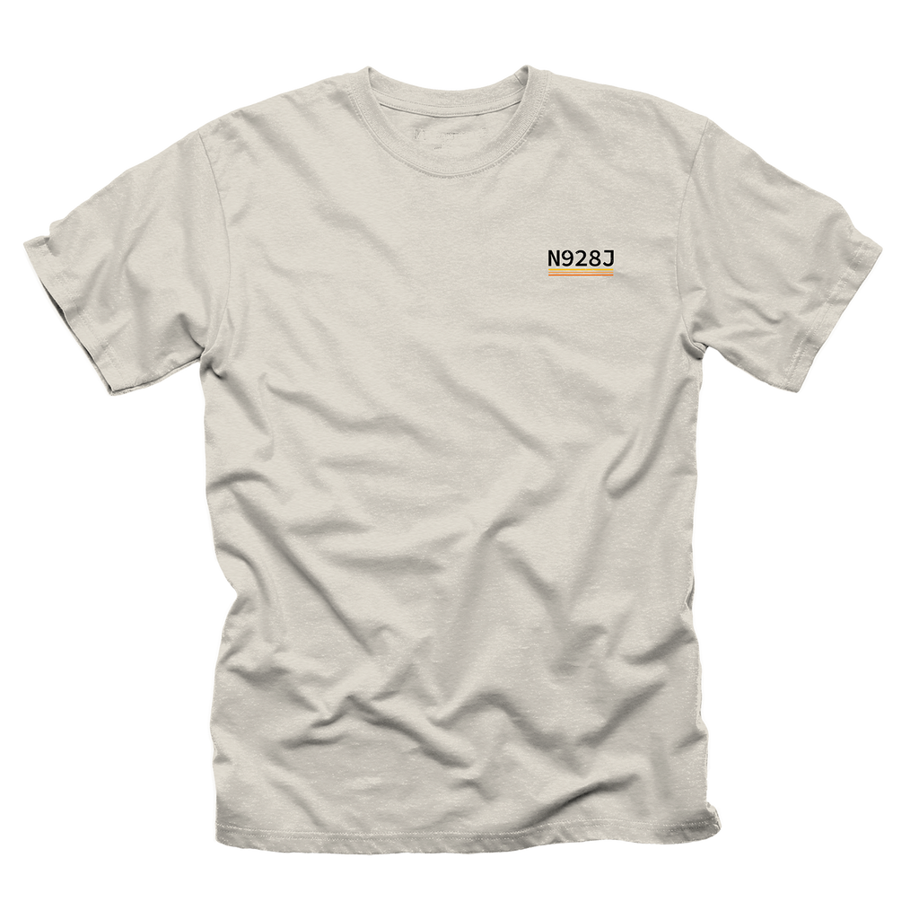 Hemisphere Dancer Plane Tag Tee - Ivory