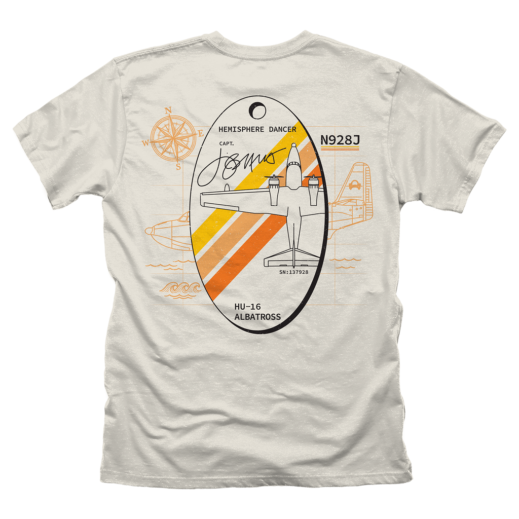 Hemisphere Dancer Plane Tag Tee - Ivory