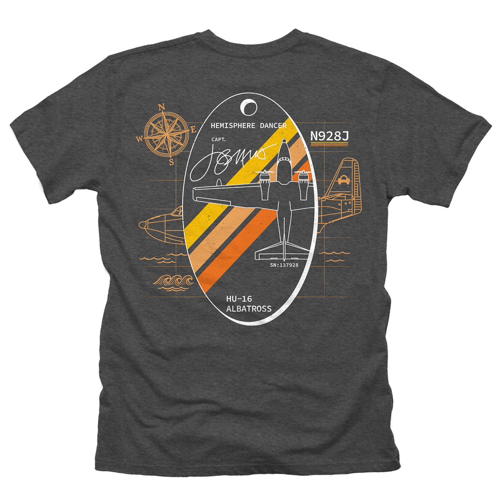 Hemisphere Dancer Plane Tag Tee - Pepper